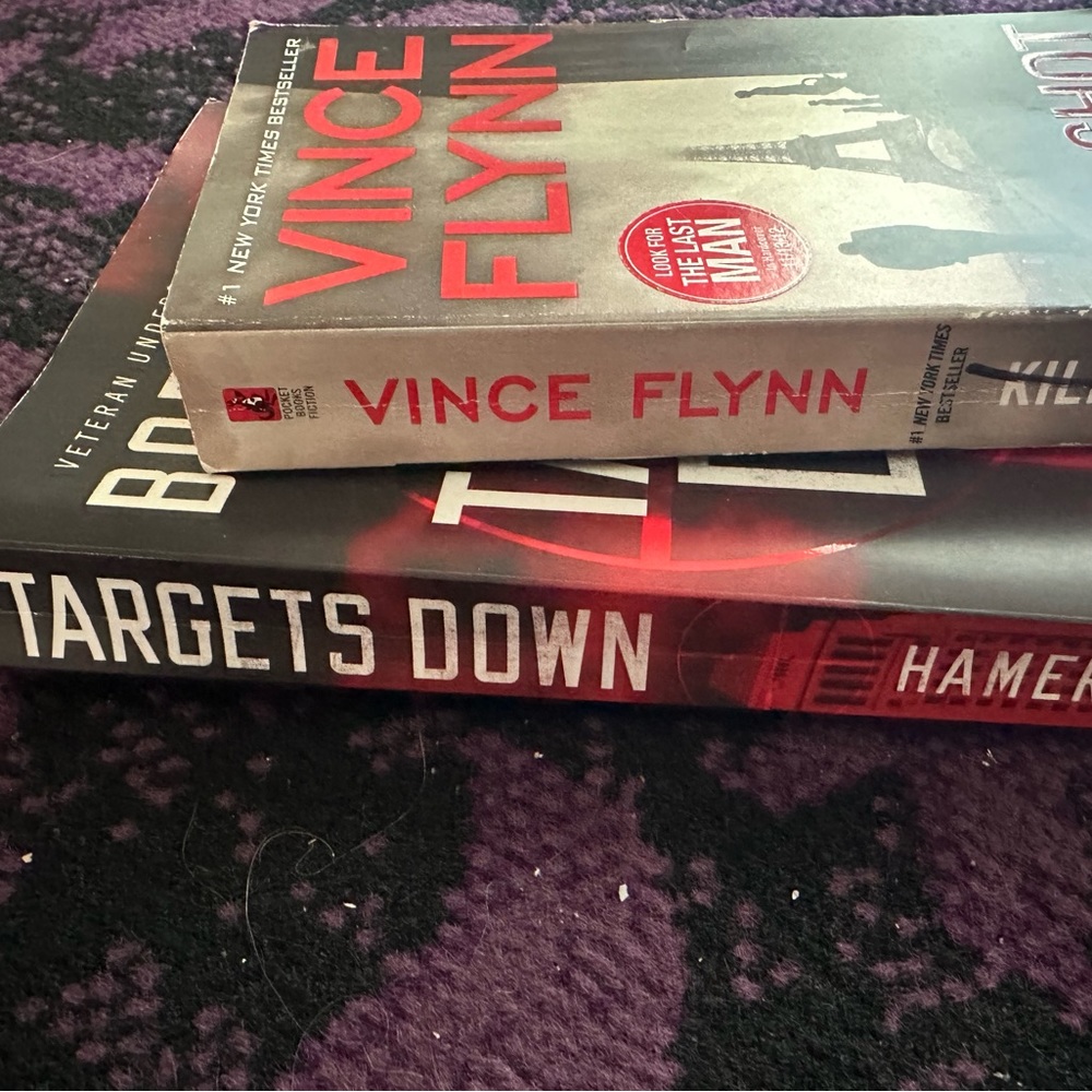 Lot of 2 books! Vince Flynn’s “Kill Shot” and Bob Hamer’s “Targets Down”